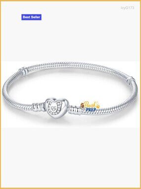 Silver-Plated Charm Bracelet Snake Chain Dog Paw Heart Clover Horseshoe